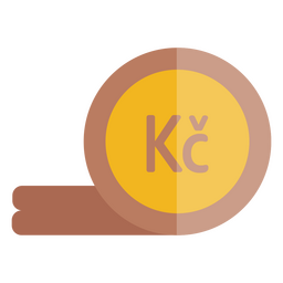 ícone de finanças de moeda de moeda de coroa