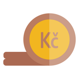 Symbol für die Finanzen der Kronen-Münzenwährung PNG-Design