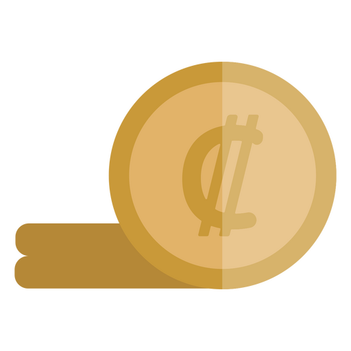 Icono de finanzas de moneda de colon