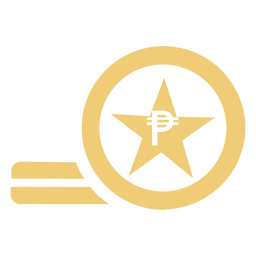 Icono de finanzas de moneda de rublo simple Diseño PNG