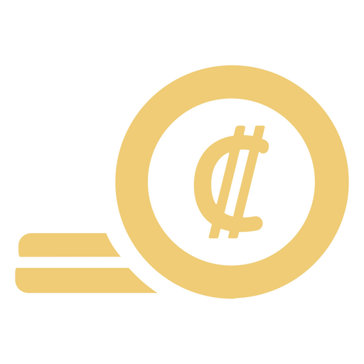 Symbol für einfache Doppelpunkt-Münzenfinanzen PNG-Design