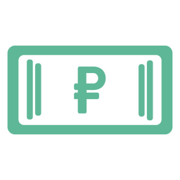 Icono de finanzas de moneda de billete de rublo simple Diseño PNG