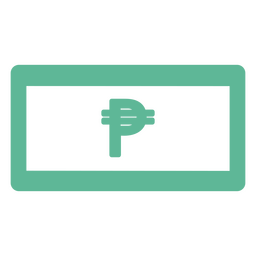 Peso-Währungssymbol PNG-Design