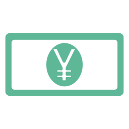 Yen-Währungssymbol PNG-Design