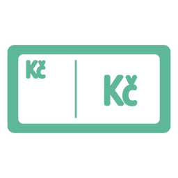Krone-Währungssymbol PNG-Design