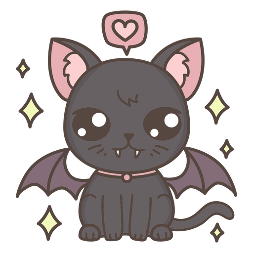 Design PNG E SVG De Desenhos Animados Bonitos Do Kawaii Do Gato De