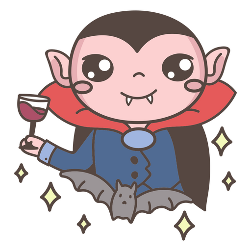 Design PNG E SVG De Personagem De Desenho Animado Vampiro Para Camisetas