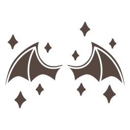 Alas de vampiro lindas y brillantes Diseño PNG