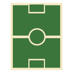 Ícone minimalista do campo de futebol Desenho PNG