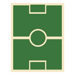 Soccer field minimalist icon PNG Design