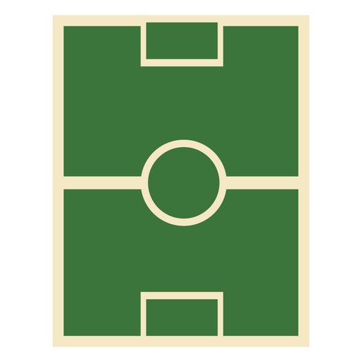 Ícone minimalista do campo de futebol Desenho PNG