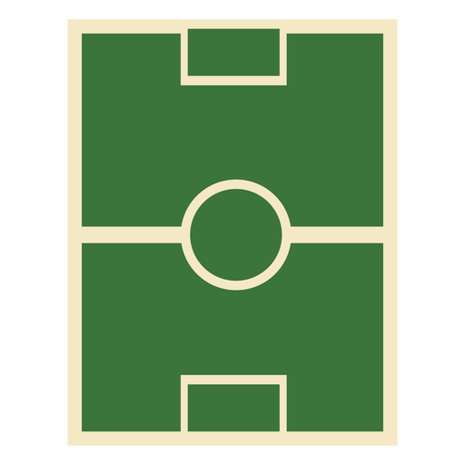 Icono minimalista de campo de fútbol Diseño PNG