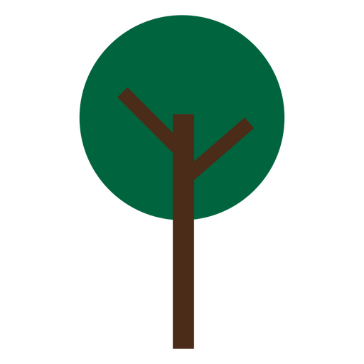 ícone de árvore minimalista Desenho PNG