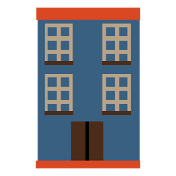 Minimalist building icon PNG Design