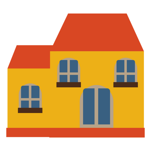 Big house minimalist icon PNG Design