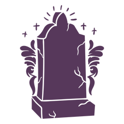Piedra de cementerio agrietada decorativa Diseño PNG