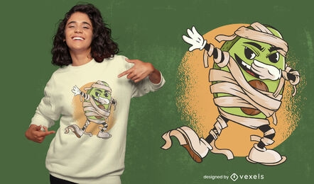 Design legal de t-shirt com abacate para múmia