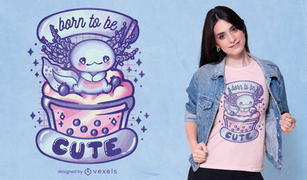 Baby axolotl animal cute t-shirt design