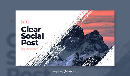 Schneeberg Facebook-Cover-Vorlage