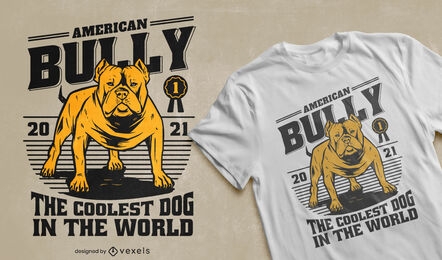 Amerikanisches Bully T-Shirt mit hohem Kontrast