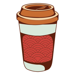 Cardboard coffee cup icon PNG Design Transparent PNG