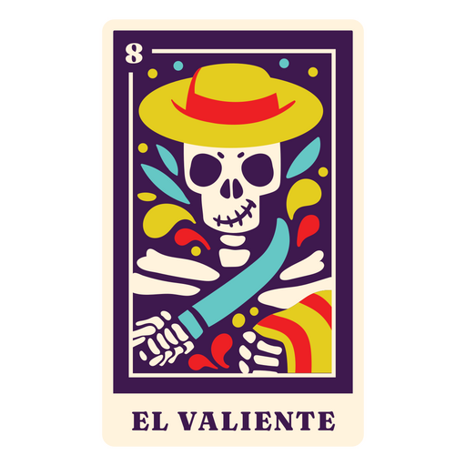 El valiente carta de tar? de f?rias mexicanas Desenho PNG