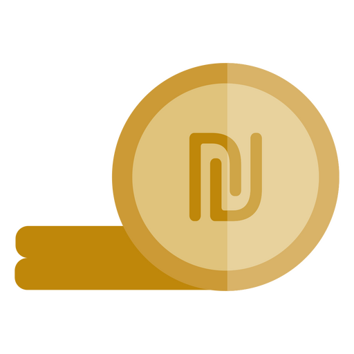 Israelisches Währungssymbol PNG-Design