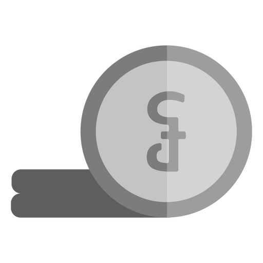Cambodial riel currency coin icon PNG Design