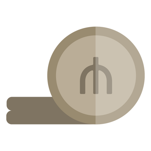 Símbolo de moneda de moneda manat Diseño PNG