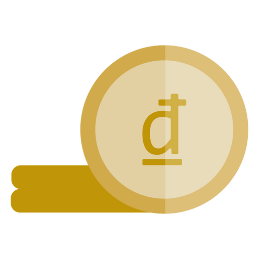 Vietnamese dong coin currency symbol  PNG Design