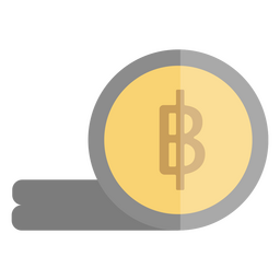Thai currency coin icon PNG Design