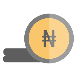 Symbol für nigerianische Währungsmünze PNG-Design