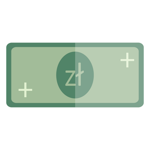 S?mbolo de moneda de moneda zloty polaco Diseño PNG