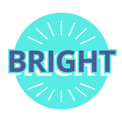 Bright quote modern badge PNG Design