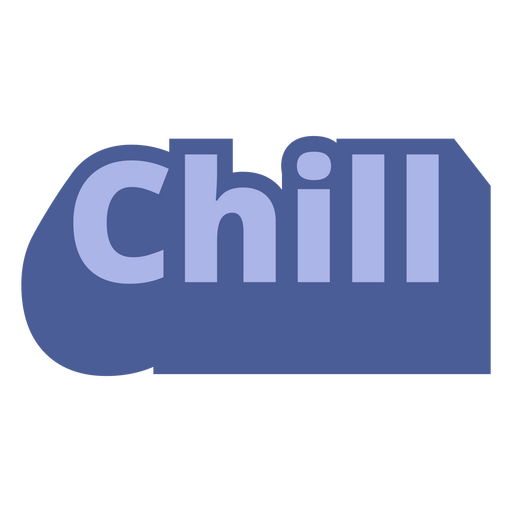 Chill badge icon PNG Design