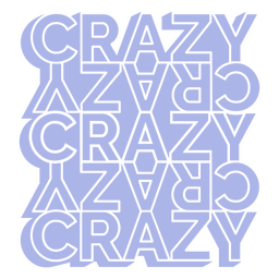 Distintivo de mosaico de citação louca Desenho PNG