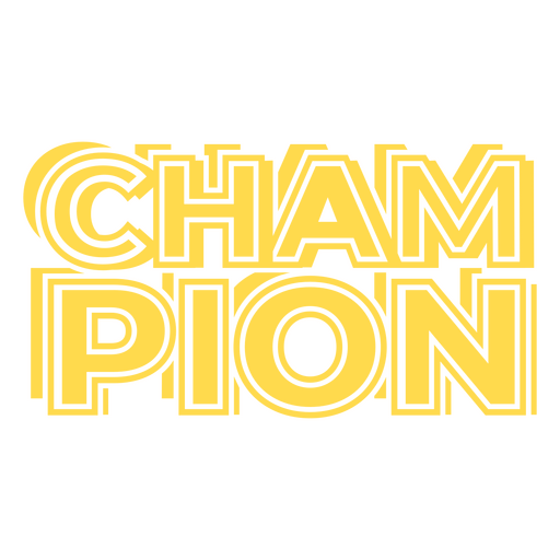 Champion-Anf?hrungszeichen PNG-Design