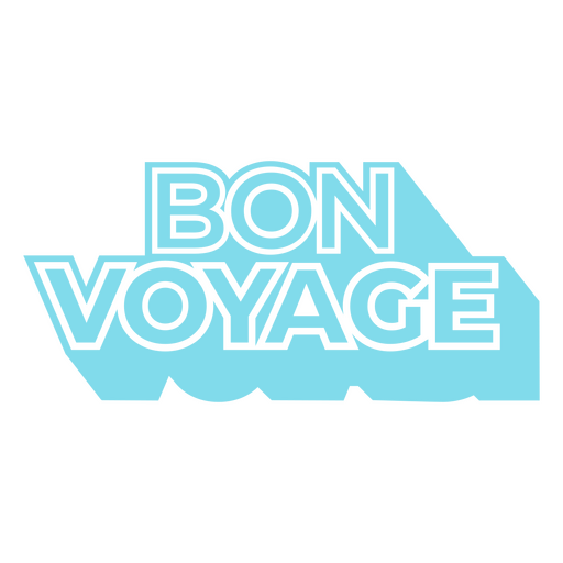 Bon voyage modern sign PNG Design
