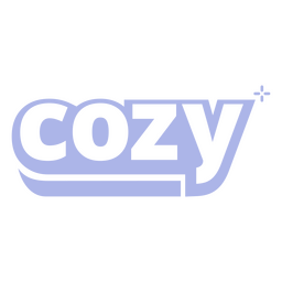 Gemütliches modernes Zeichen PNG-Design