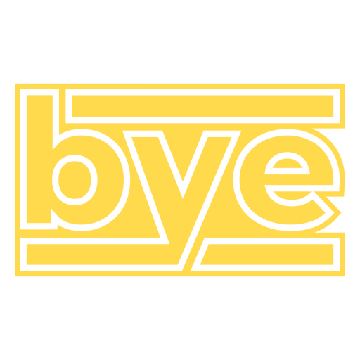 Bye modern sign PNG Design
