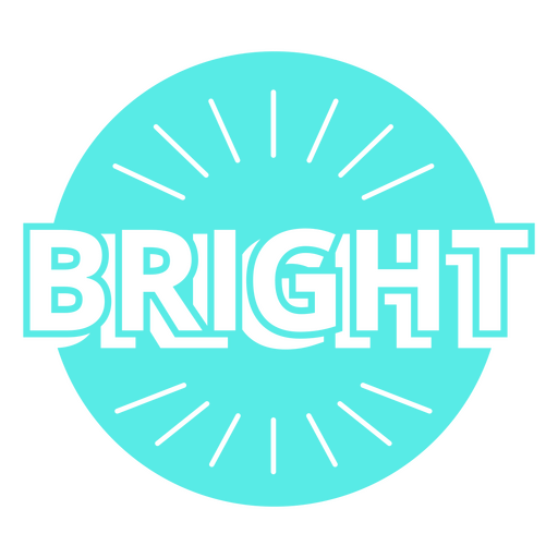 Bright modern badge PNG Design
