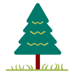 Pine tree minimalist icon PNG Design Transparent PNG