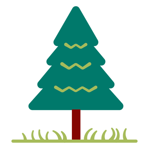 Icono minimalista de pino Diseño PNG