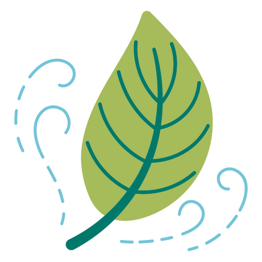 Leaf in the wind icon PNG Design