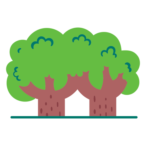 Minimalist trees icon PNG Design
