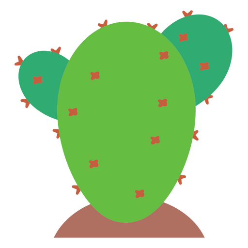 Minimalistische Kaktus-Ikone PNG-Design