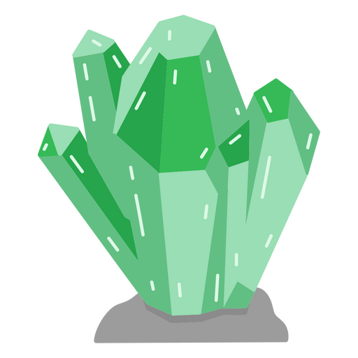 Emerald stone nature icon PNG Design