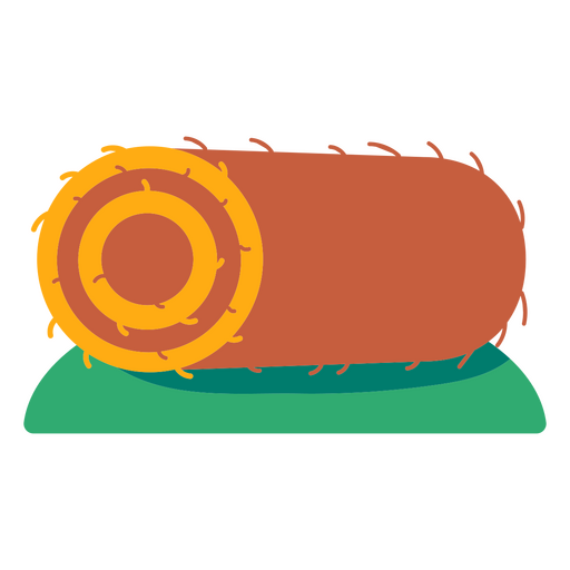 Icono de granja de rollos de alfalfa Diseño PNG
