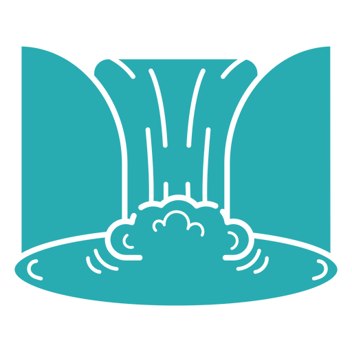 Symbol für die Wasserfalllandschaft PNG-Design