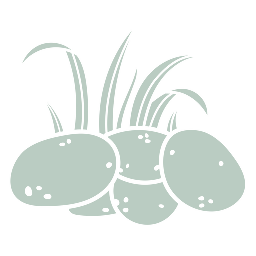 Potatoes minimalist icon PNG Design